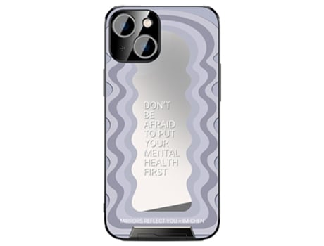 Suporte Casa Quedas Para Iphone 14 Im-chen Pele Sintética Roxo
