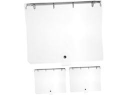 Pasta Transparente A4 Com 4 Argolas, Organizador De Documentos Em Plástico, Conjunto De 3 Peças, Par Gokoco