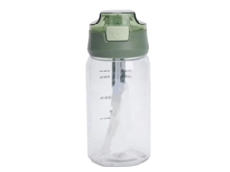 Garrafa De Água 520ml Com Estampa De Letras Corpo Transparente Com Cinto Para Escritório E Exterior