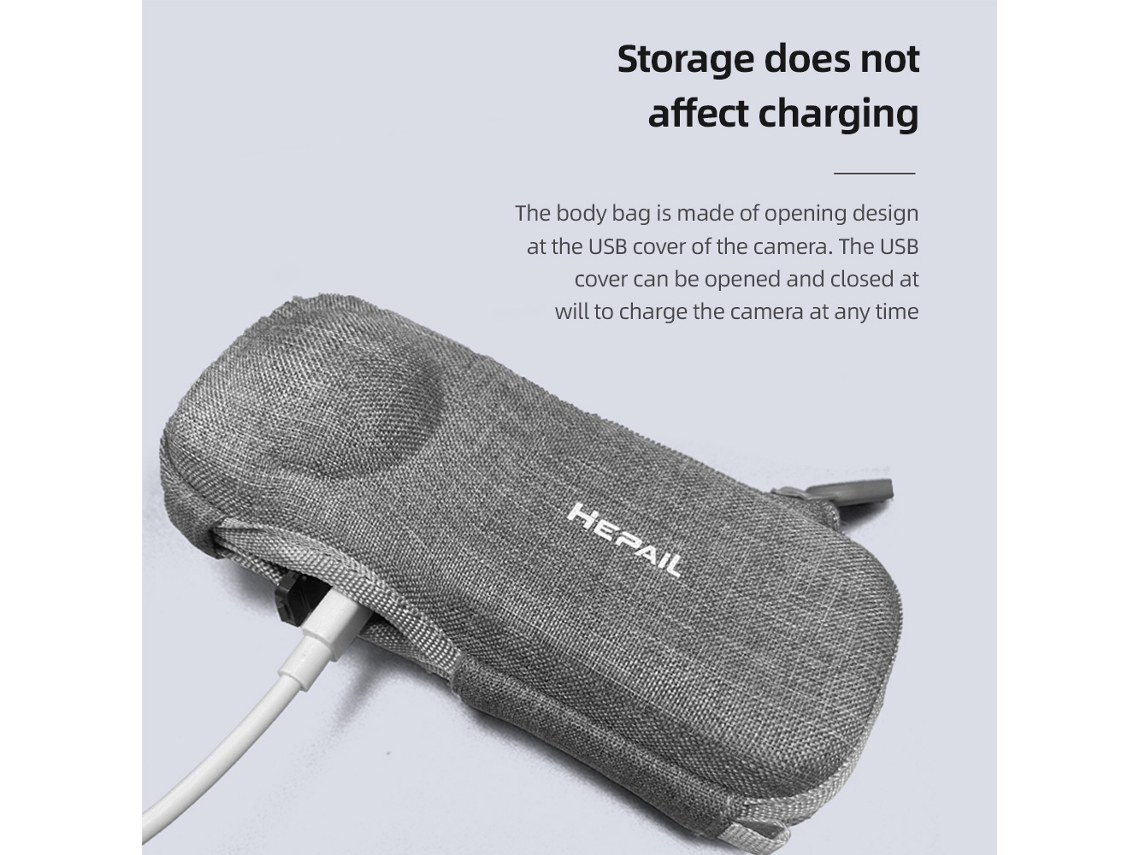Hepail Ac41 Portable Carrying Case Hard Shell Protective Pouch Storage Bag Protector Travel Case Protective Bag Replacement For Insta360 X4 LAXISCREED