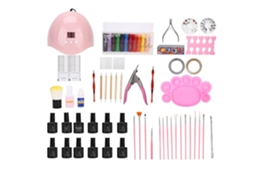 Kit De Esmalte De Gel Para Uñas Com Lâmpada Uv Secadora E Ferramentas De Manicura