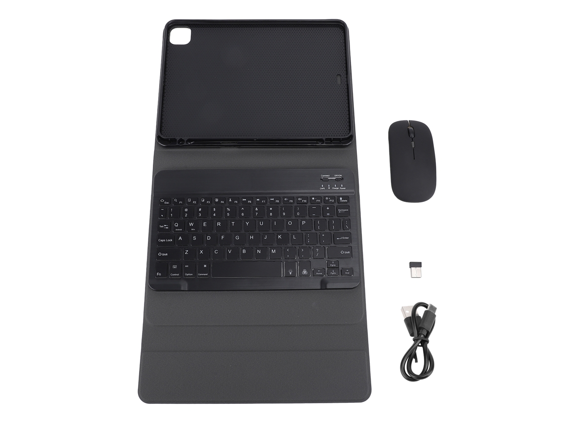 Capa De Teclado Para Tablet Com Mouse Sem Fio Bluetooth Para Ipad 11/pro 11/air 10.9/air11 Iluminação Rgb Couro Pu 2 Modos De Conexão