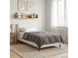 Vidaxl Edredom De Inverno Cinzento-claro 155 X 200 Cm Microfibra
