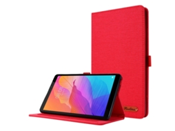 Capa‑flip Horizontal Tpu+tecido‑pu Halinuia Com Ranhuras De Cartão E Suporte Para Huawei Matepad T 8