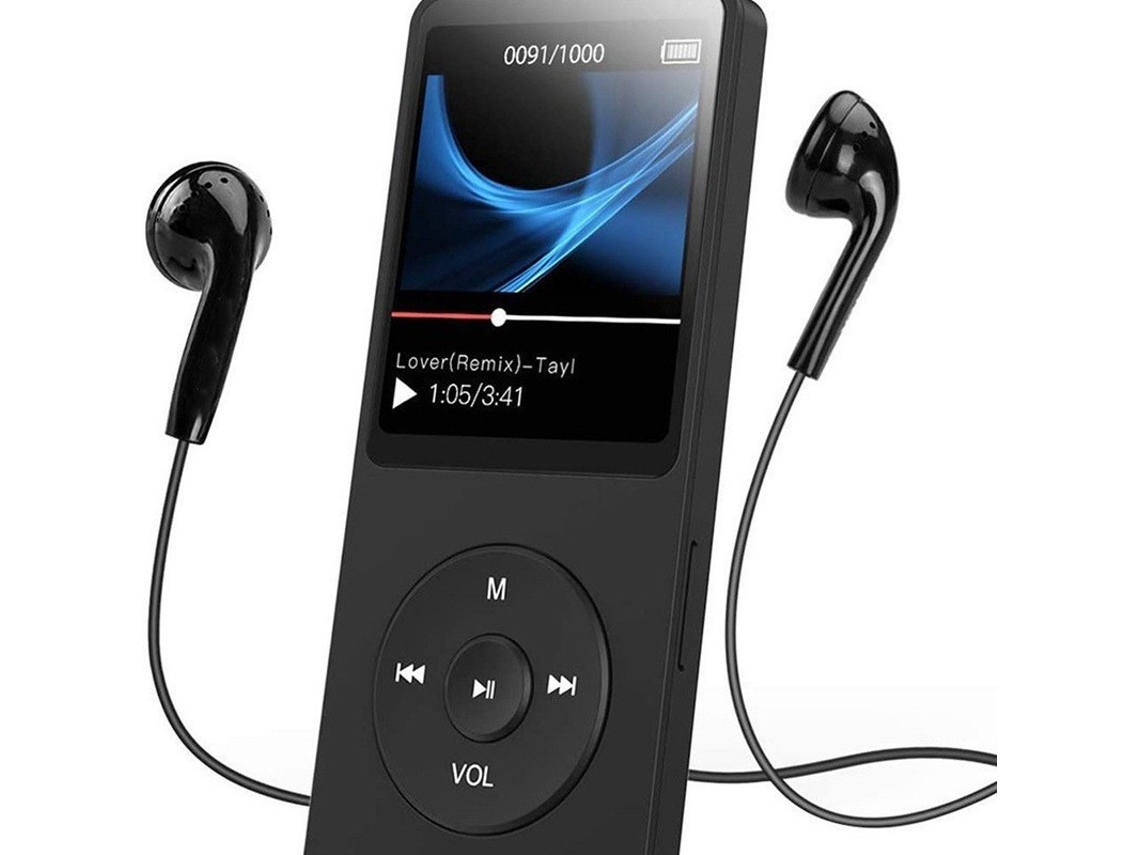 MP3 YIZHOOD (32G)Bluetooth Lossless Music LCD Display Suporte TF Card preto