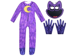 DISFRAZ de Halloween Fasst, Poppy Playtime, Catnap, com mono, capa e luvas, para crianças