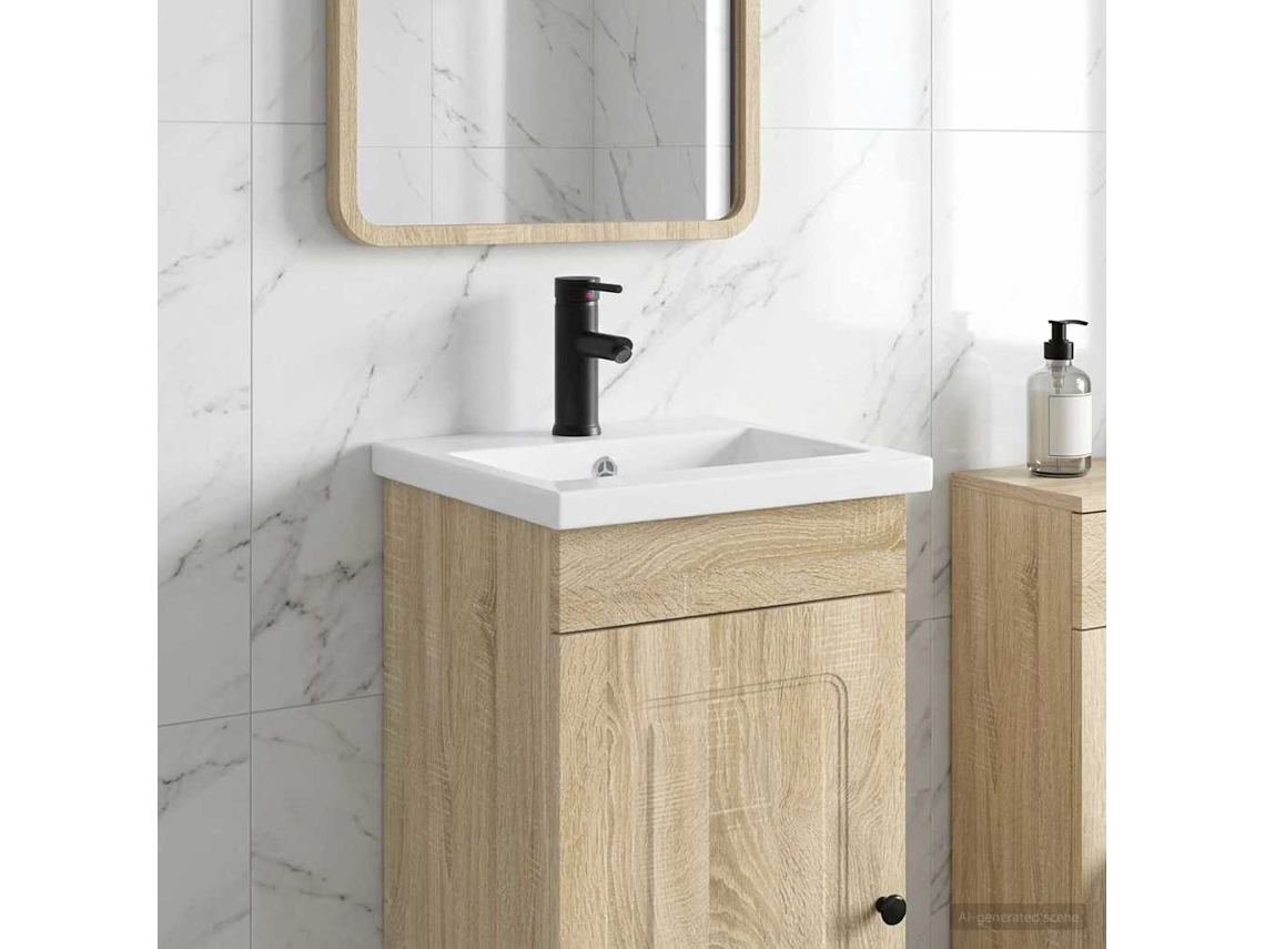 Vidaxl Cubículo De Banheiro Preto Fosco 42 X 40 X 16,5 Cm Metal