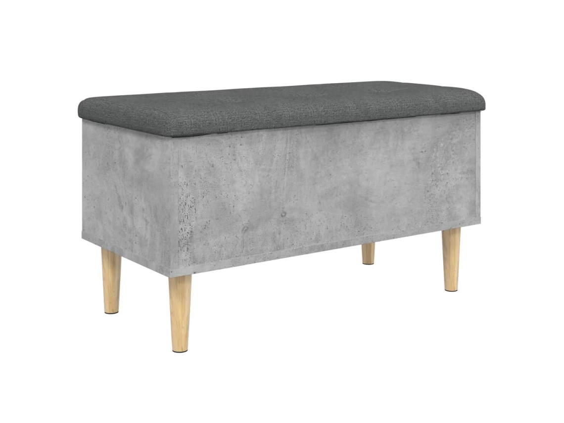 Storage Bench, Storage Benches Vidaxl Cinzeto Madeira Processada (82 X 42 X 46 Cm)