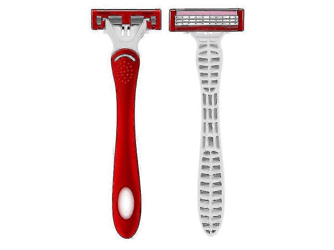 Suporte De Navalha Para Barbear Manual (pacote Com 2) Hengjian (branco Vermelho)