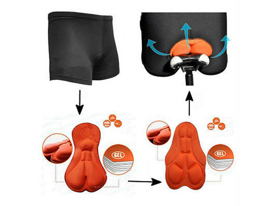 Calções De Ciclismo Ltengoo Respiráveis Resistentes A Impactos Confortáveis Com Forro Acolchoado Em Gel 3d Para Ciclismo E Motociclismo