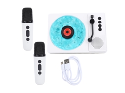Caixa de som Bluetooth KTV com microfones EOOCOO