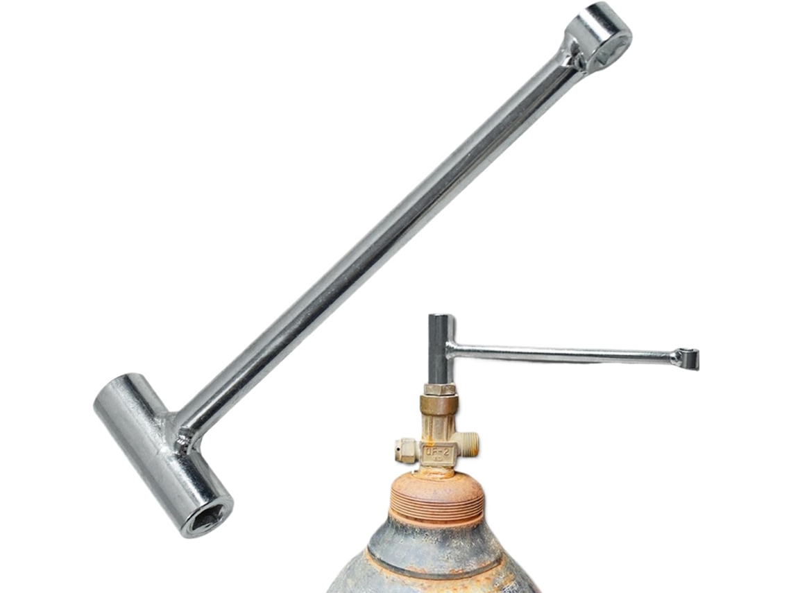 Chave Para Válvula De Cilindro Oxigênio Com Cabo Em T Ergonômico