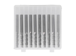 10pcs Fresa de 4 Canais 3.175x15mm Aço Tungstênio Primerox
