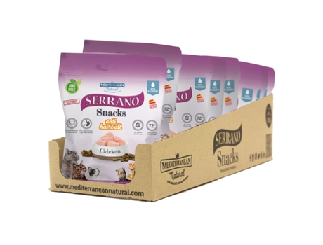 Mediterranean Natural Serrano Snacks Antibolas De Pelo De Pollo Para