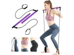 Barra de Pilates portátil AQUAFORGE para Ioga, Alongamento, Treino de Força, Pernas e Braços