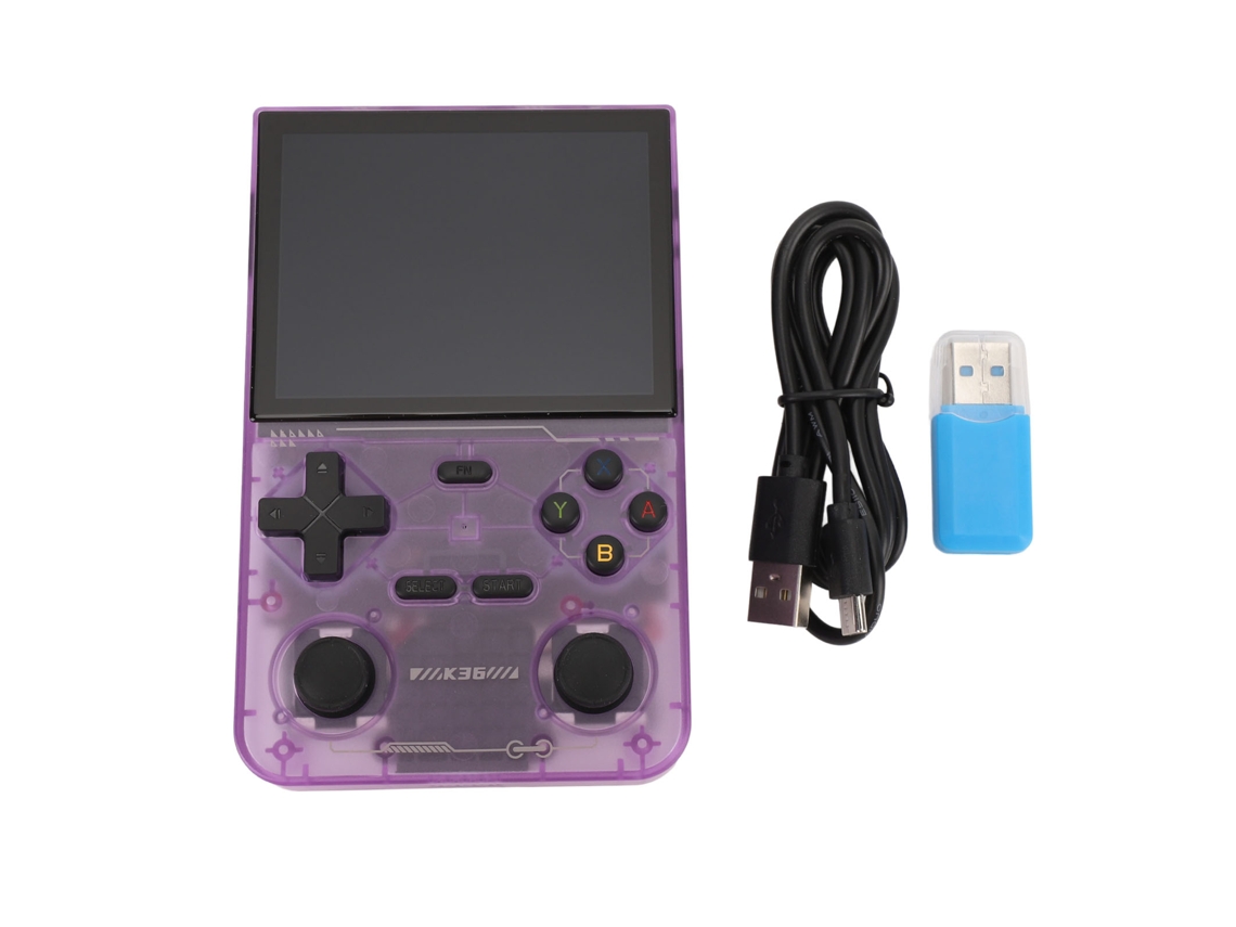 Urbannova-console De Jogos Retrô Portátil Com Joystick 3d De 3,5 Polegadas Roxo