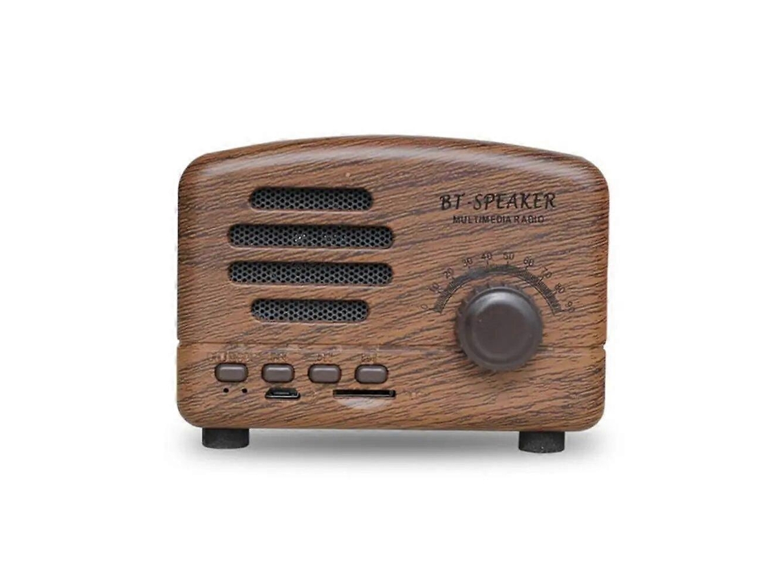 Mini Alto Falantes Estéreo Sem Fio Bluetooth Portáteis Retrô Com Som Estéreo De Alta Fidelidade E Reprodutor De Música Olysi Shop