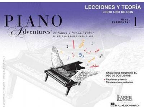 Livro Piano Adventures : Lecciones y Teoria Nivel 1 de Nancy Faber Randall Faber (Espanhol)