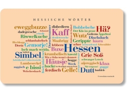 Ontbijtbord Hessische Woorden