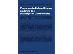Livro Vergangenheitsbewältigung am Ende des zwanzigsten Jahrhunderts Leviathan Sonderhefte 18 German Edition de Michael Kohlstruck (Alemão)