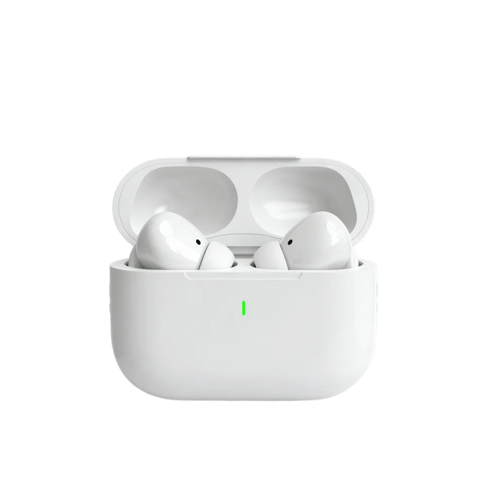 (branco) Fones De Ouvido Intra-auriculares Esportivos Com Graves Potentes, Bateria De Longa Duração E Microfone.