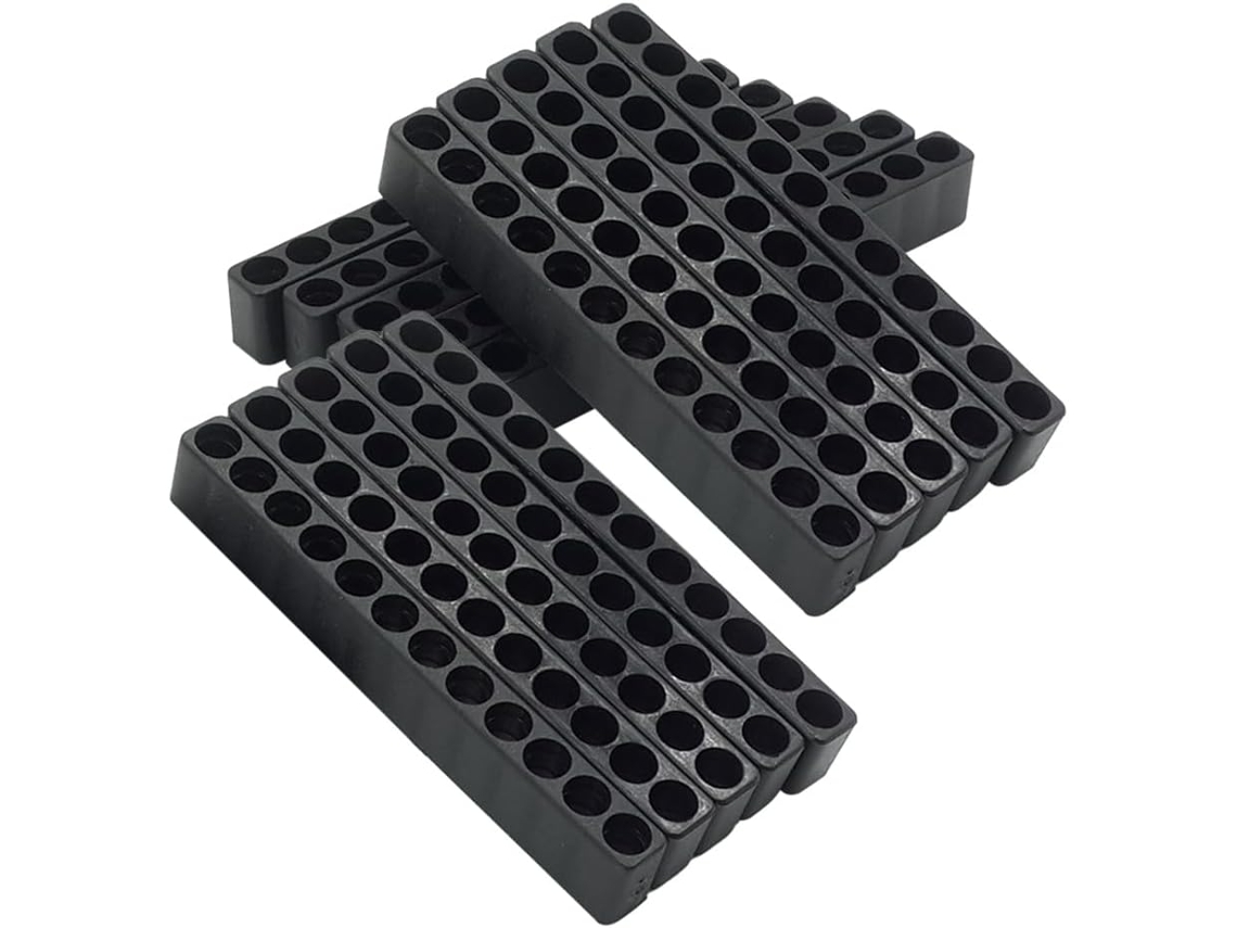 Conjunto De 15 Peças Suporte Plástico Para Brocas Com Encaixe 12 Furos