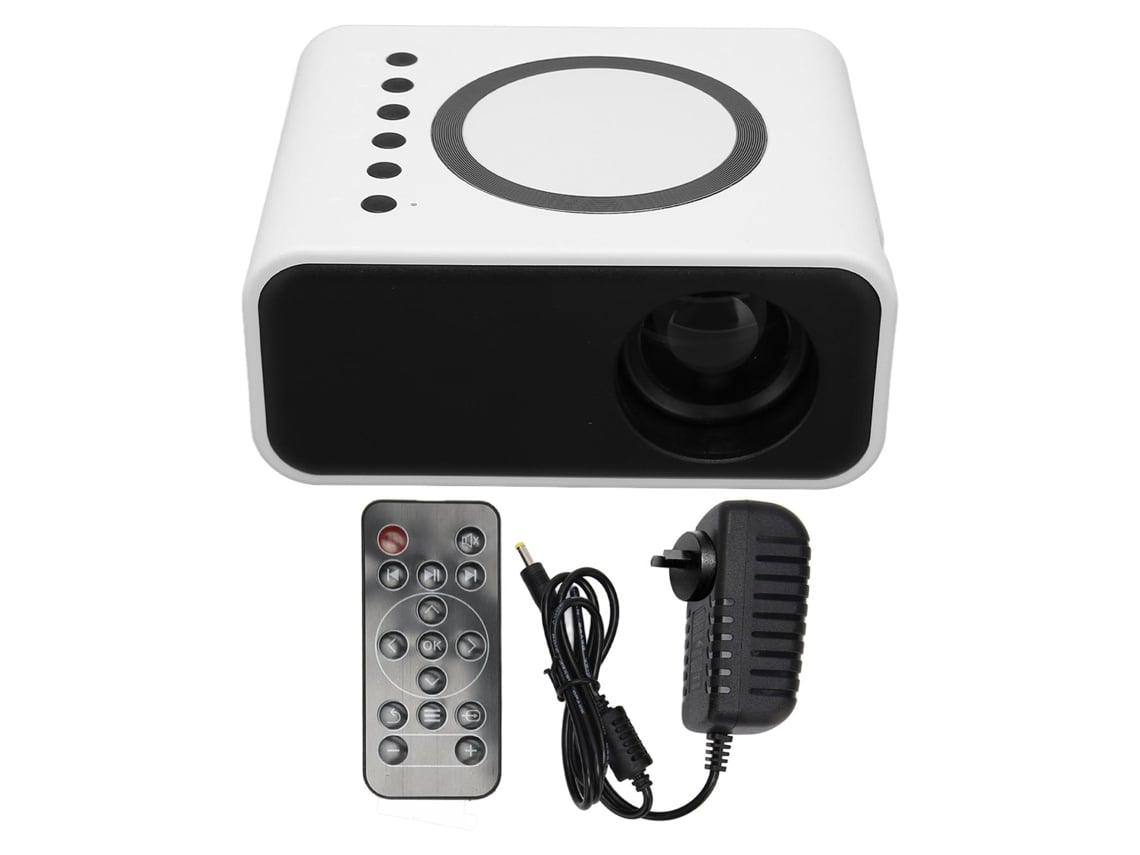 Projetor portátil mini 1080p full hd led home theater movie para ios android laptop branco plug au | S/MARCA