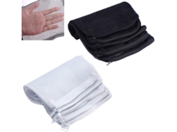 Conjunto de 20 sacos de malha filtrante para aquário, 15x20 cm BRILVIBERA (branco e preto)