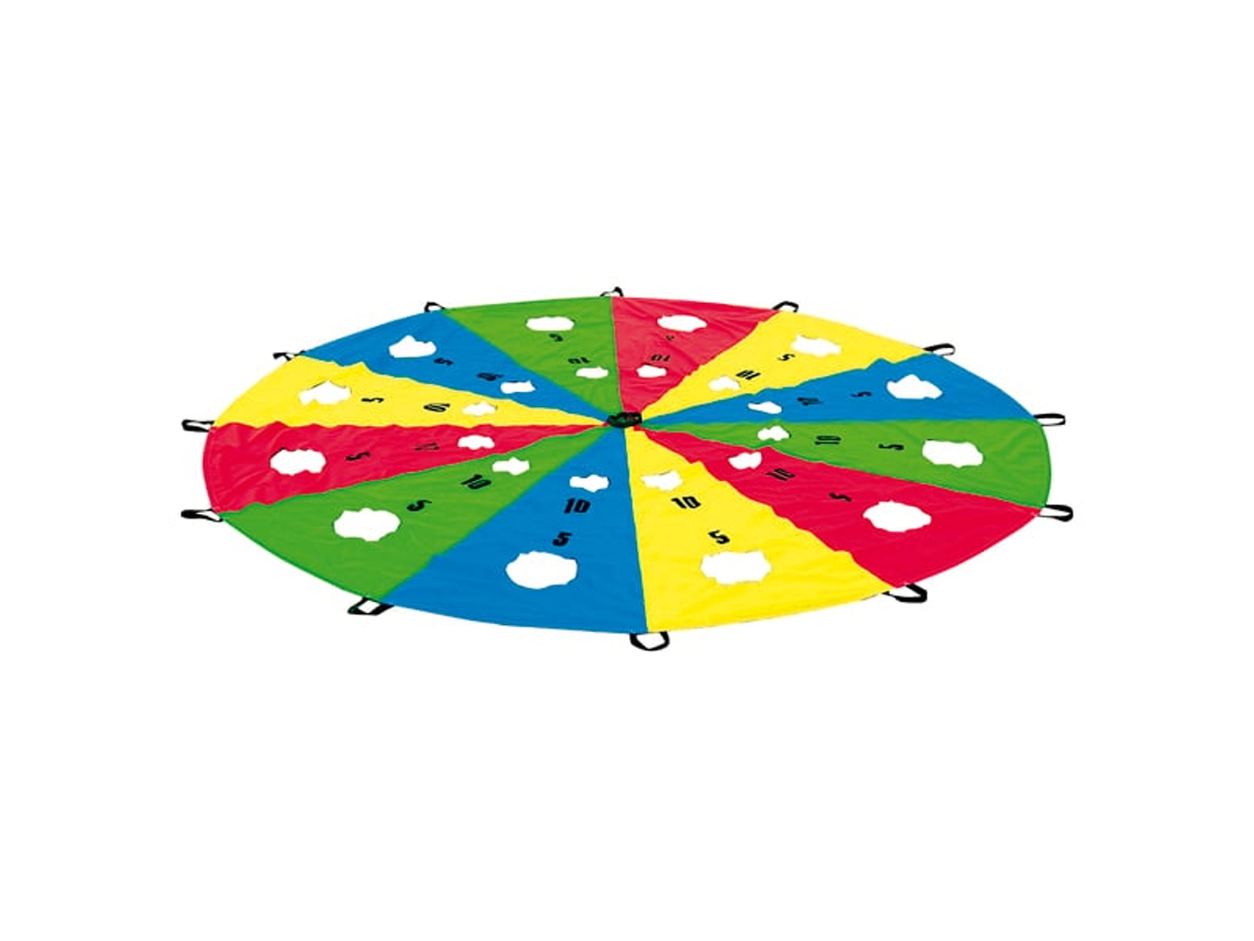 Brinquedo De Paraquedas Eduplay Com Orifícios Para Alvo Diversão Colorida Para Brincar Ao Ar Livre