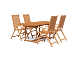 Garden Dining Set,  Garden Dining Sets Vidaxl Marrom Madeira De Acácia (n/a)