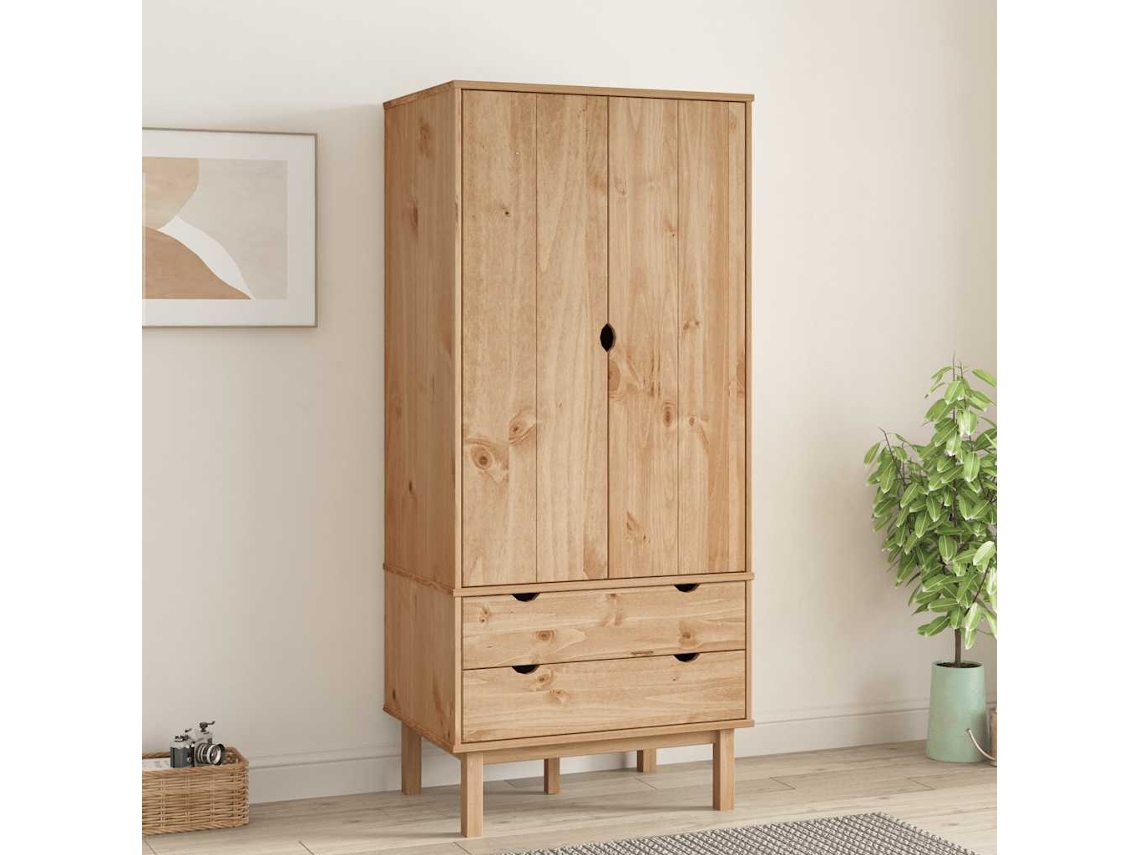 Vidaxl Roupeiro Otta 76,5x53x172 Cm Pinho Maciço