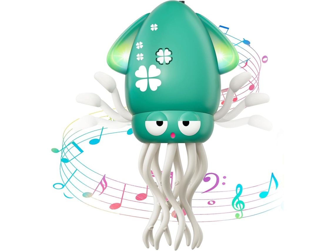 Brinquedo De Bebê Lula Dançante, Brinquedo De Bebê Lula Musical Mágico E Dançante Recarregável Para Crianças De 3 A 10 Anos (verde)
