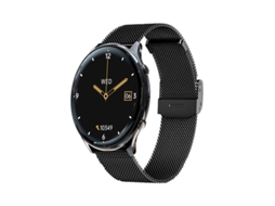 G37 Relógio Inteligente Chamada Bluetooth Monitoramento de Frequência Cardíaca e Oxigênio no Sangue Aço Preto GODTVAGT