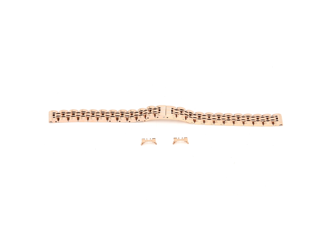 Pulseira De Relógio (aço Inox, Ajustável, Ouro Rosa)