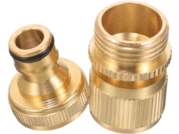 Conector Rápido De Latão Para Mangueira Jardim 3/4 Polegada Com