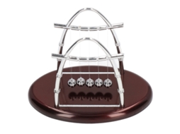 Mali bola de Equilíbrio Cradle Pendulum, Brinquedo de Física, Decorativo para Escritório e Casa M 23x14x18cm