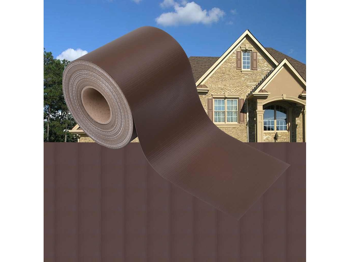 Vidaxl Painel De Privacidade Para Jardim 70x0,19 M Pvc Castanho