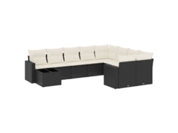 Garden Sofa Set, Garden Sofa Sets Vidaxl Preto Rattan / Vime (n/a)