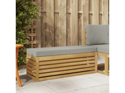 Vidaxl Bancada De Pátio Ao Ar Livre Branco 115 X 43 X 45 Cm