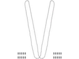 Conjunto De 20 Peças Corrente Interruptor Lustre 1 M Com Fivelas