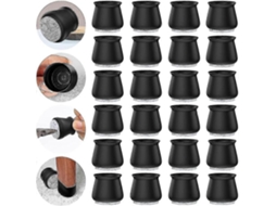 Omni protectoras de Patas de Silla, 24 Piezas para Suelos de Madera, Silicona Y Eva, Antideslizantes Y Sin Ruido