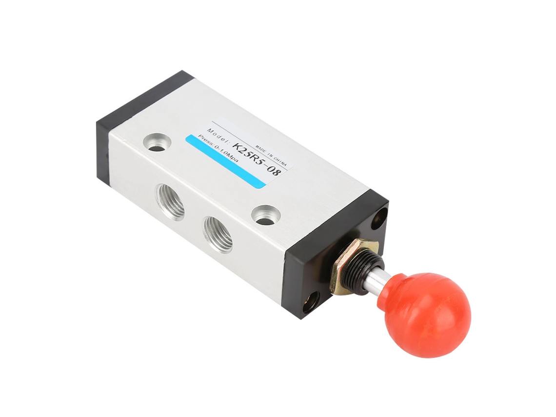 Válvula Pneumática Manual Laxiscreed Push Pull De Cinco Vias Em Duas Posições