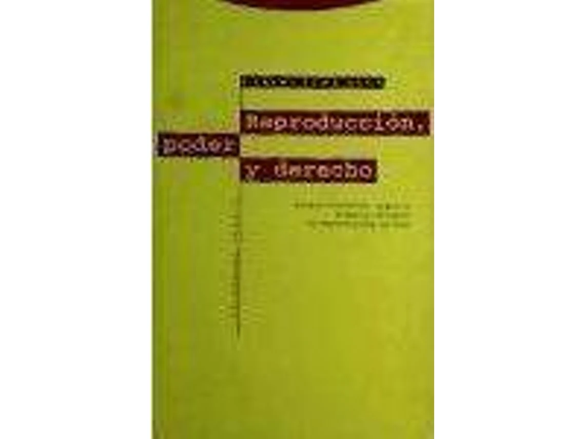 Livro Reproduccion, Poder Y Derecho de Carlos Lema Añón (Espanhol)