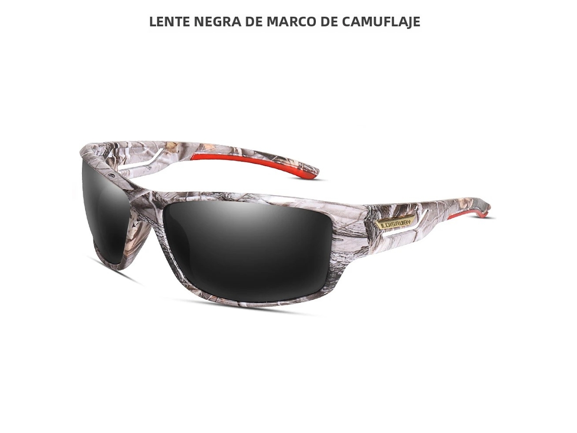 Óculos de ciclismo polarizados e camuflados, com proteção UV400 e lentes de polímero antirreflexo. MDUG (estilo 2)