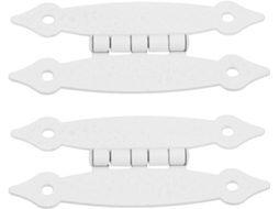Dobradiças Decorativas Kallory 2 Unidades Para Portas De Armário, 8, 9cm 3, 5 Polegadas, Em Ferro Com Design Antigo E