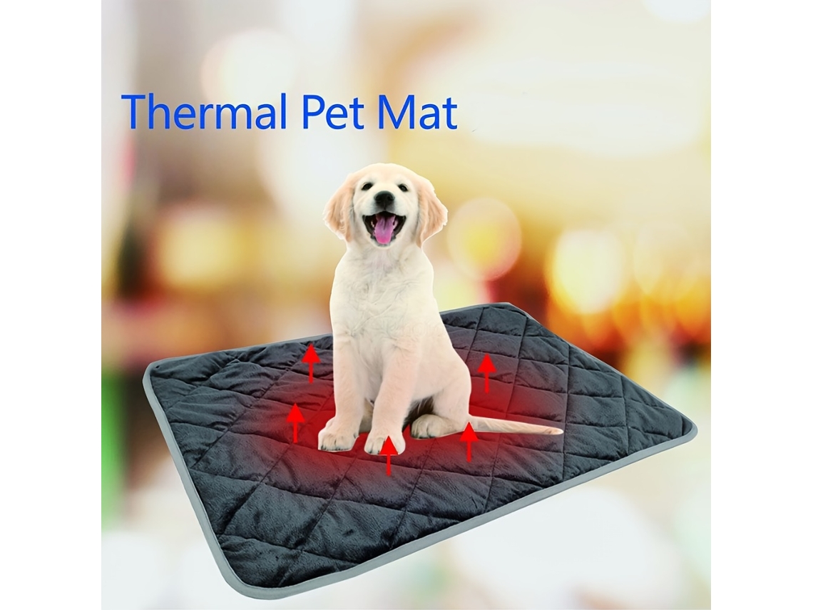 Cama Aquecida para Cães Não Necessita de Fonte de Alimentação Externa, Pequeno e Médio Porta, em Náilon, Antiderrapante, Ergonômico, Uso STELASPLEN