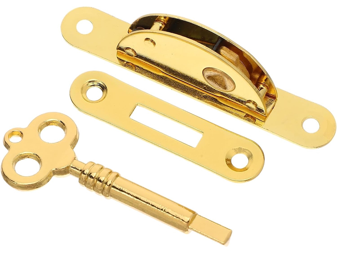 Fechadura Vintage Pequena Para Porta De Armário Com Chaves,