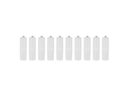 Aetheria 10pcs Conversor de Bateria Aaa para Aa Adaptador Abs Transparente