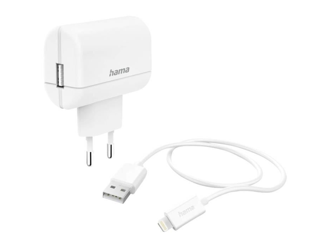 Carregador Usb Interno Hama 00201619 1 X Usb A Branco Cabo De Carregamento Incluído