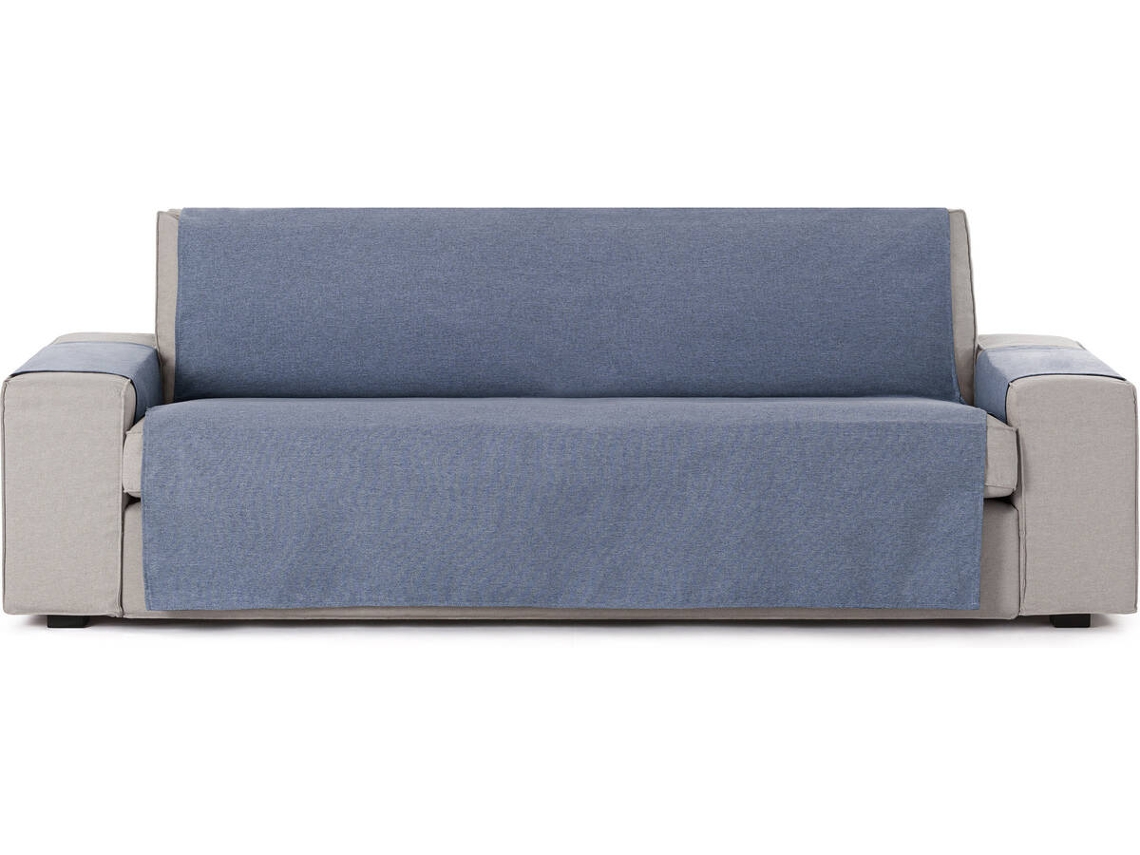 Capa de Sofá 3 Lugares EYSA Prática Premium Valeria Tecido Elástico (155 x 80 x 220 cm - Poliéster e Algodão - Azul)
